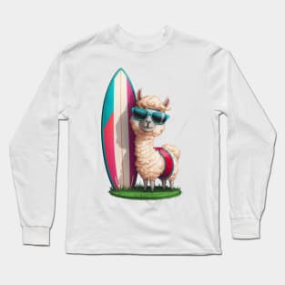 SURFER ALPACA Long Sleeve T-Shirt